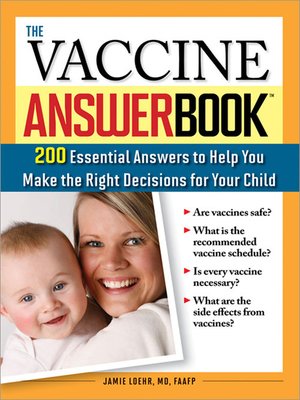 cover image of The Vaccine Answer Book